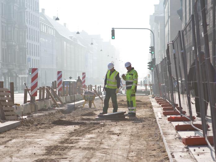 Vejarbejde i København